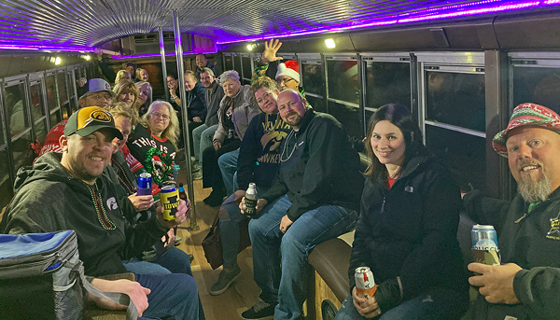 Night Train Party Bus Iowa Night Train Tours Big Grove Brewery