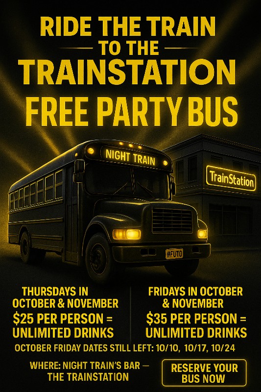 Night Train Party Bus Iowa Deals and Discounts October 2025 TrainStation